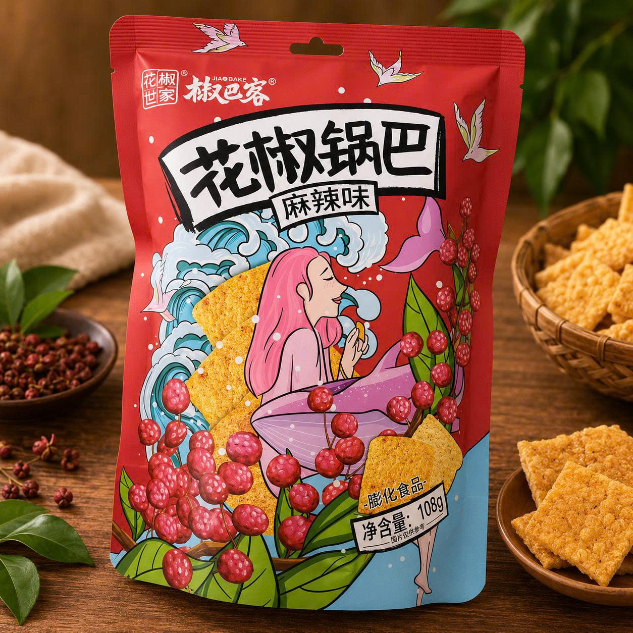 Bim bim cơm cháy hoa tiêu siêu giòn