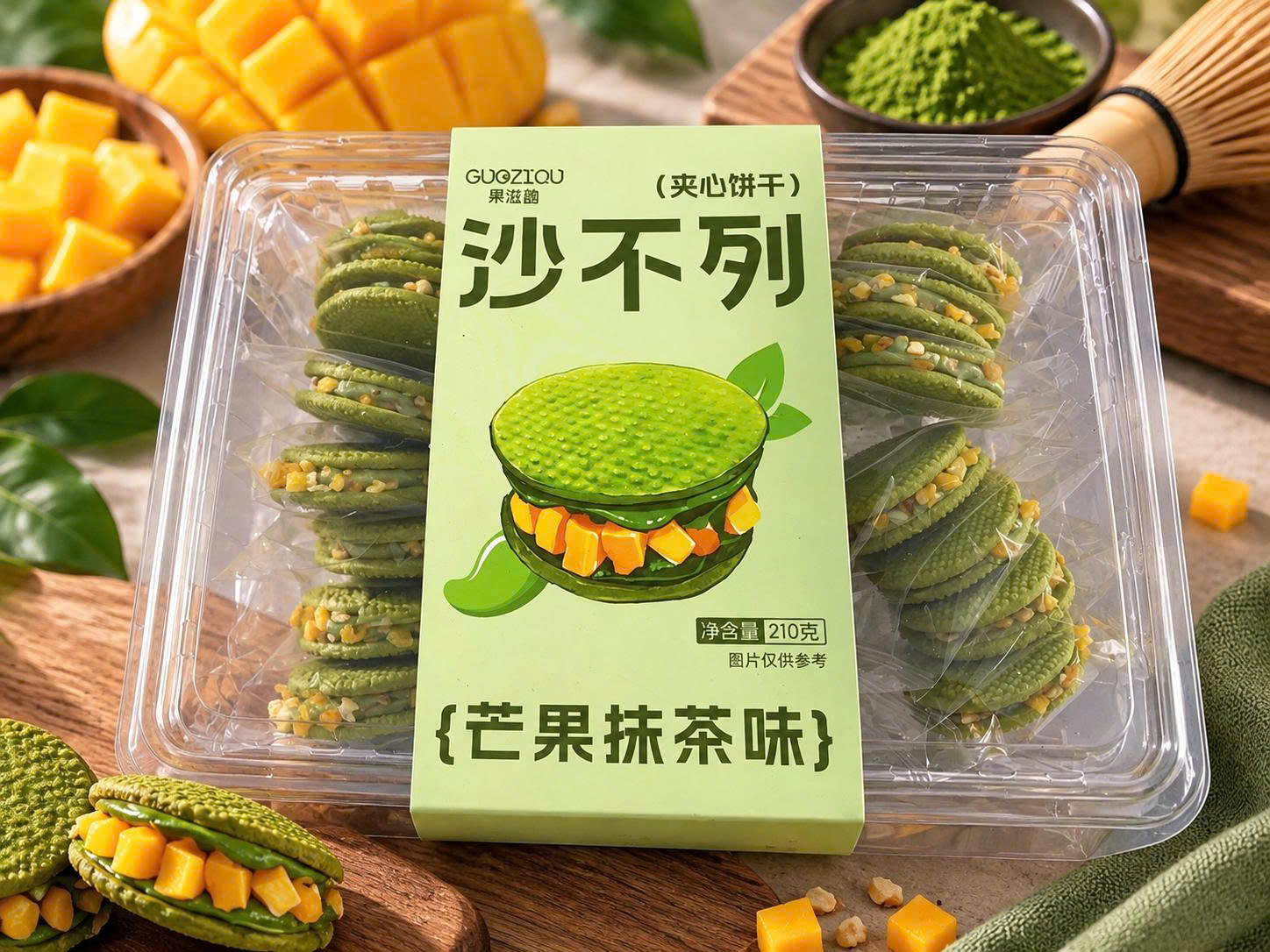 Bánh quy kẹp vị matcha